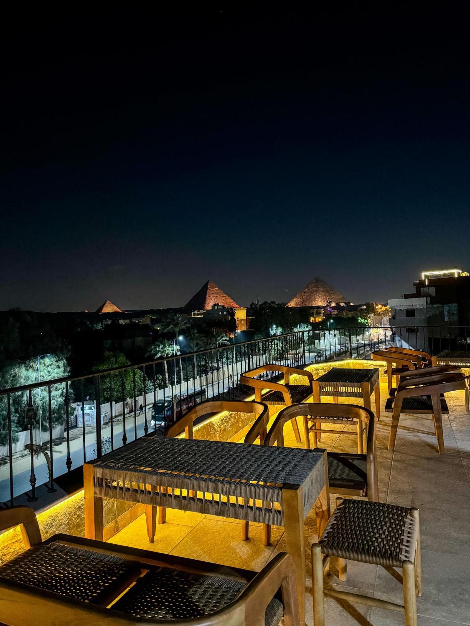Almas Pyramids View Hotel Kafret el-Gabal المظهر الخارجي الصورة