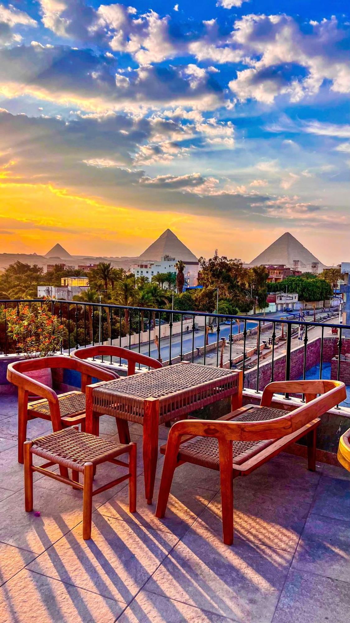 Almas Pyramids View Hotel Kafret el-Gabal المظهر الخارجي الصورة