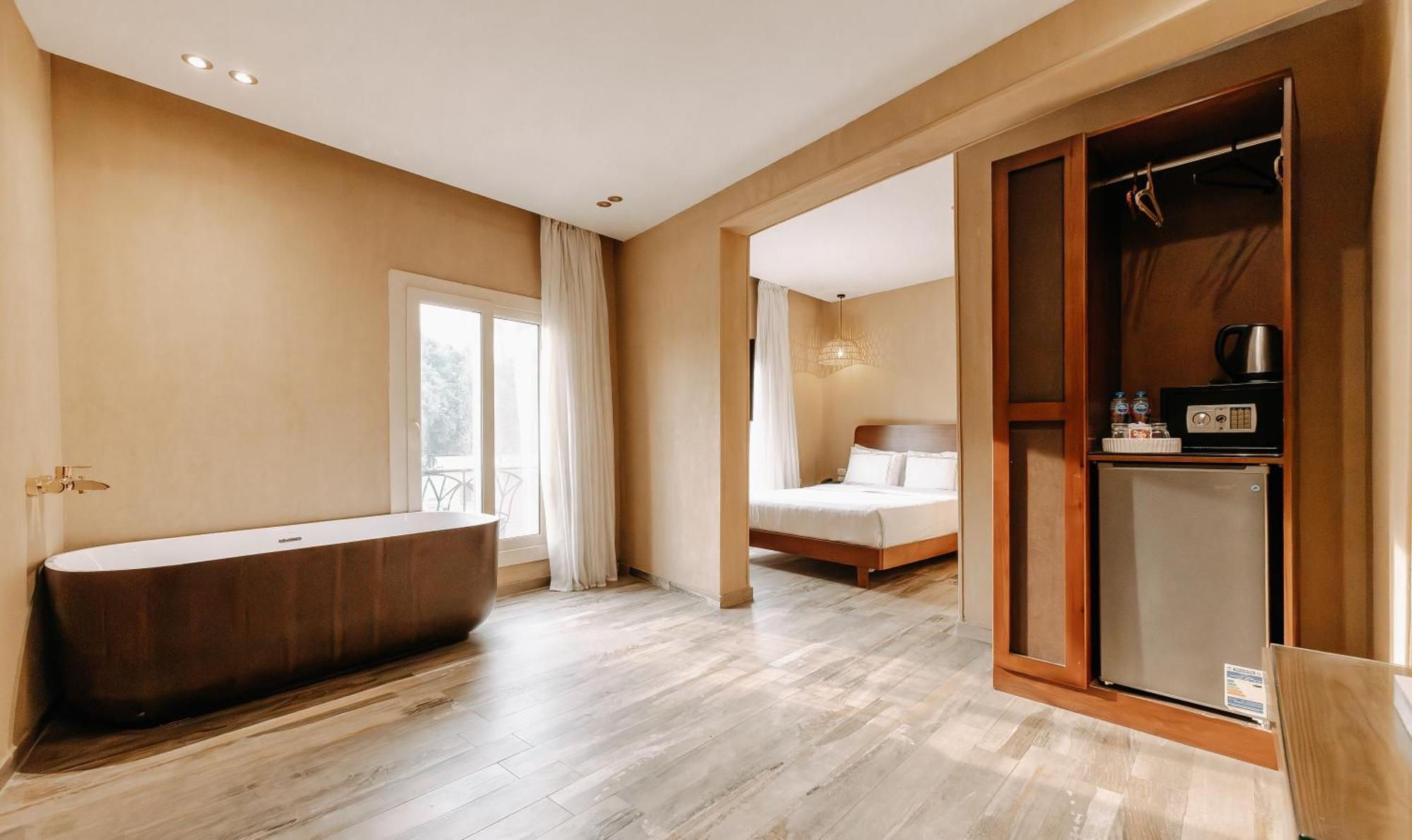 Almas Pyramids View Hotel Kafret el-Gabal المظهر الخارجي الصورة