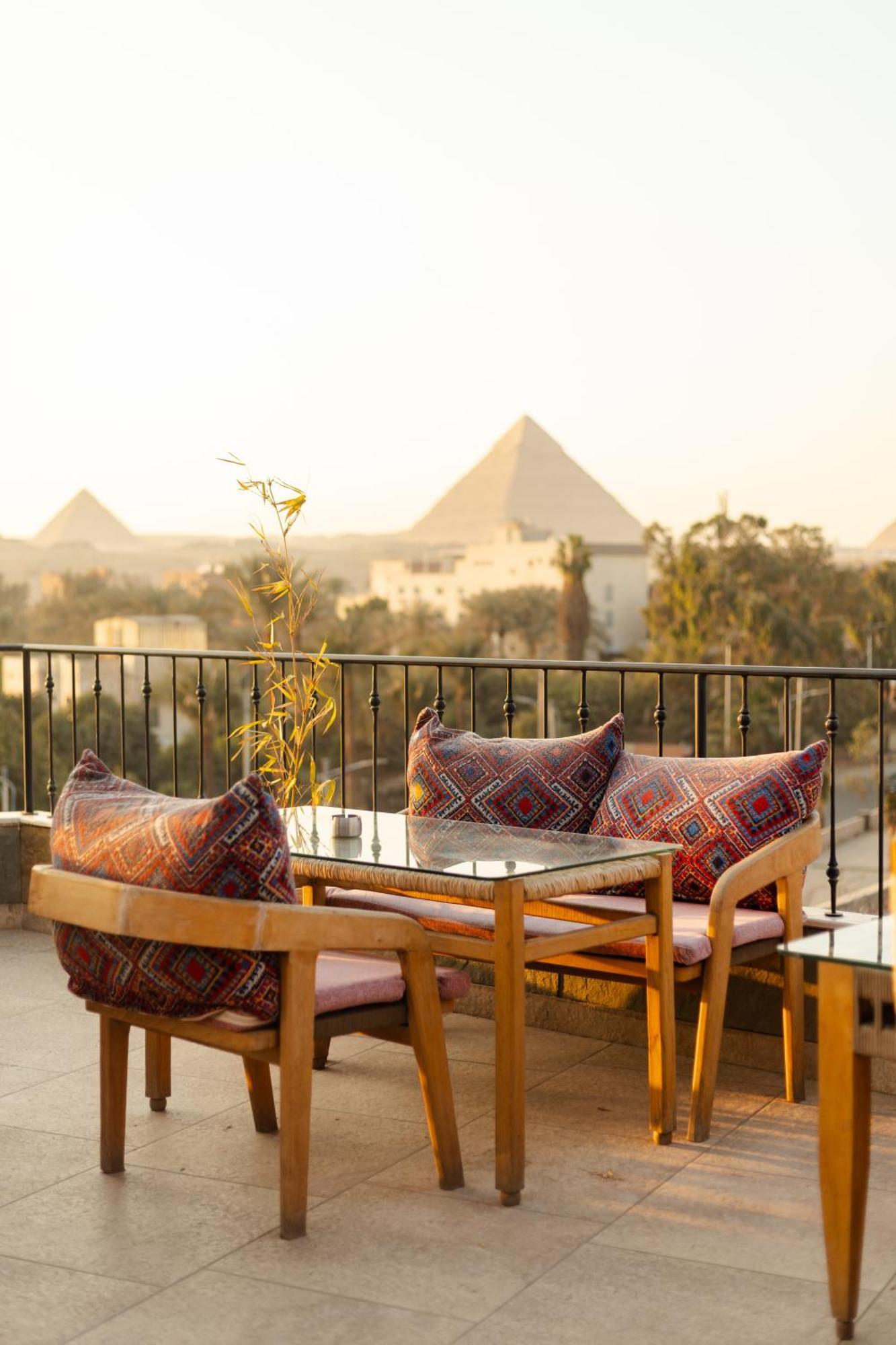 Almas Pyramids View Hotel Kafret el-Gabal المظهر الخارجي الصورة